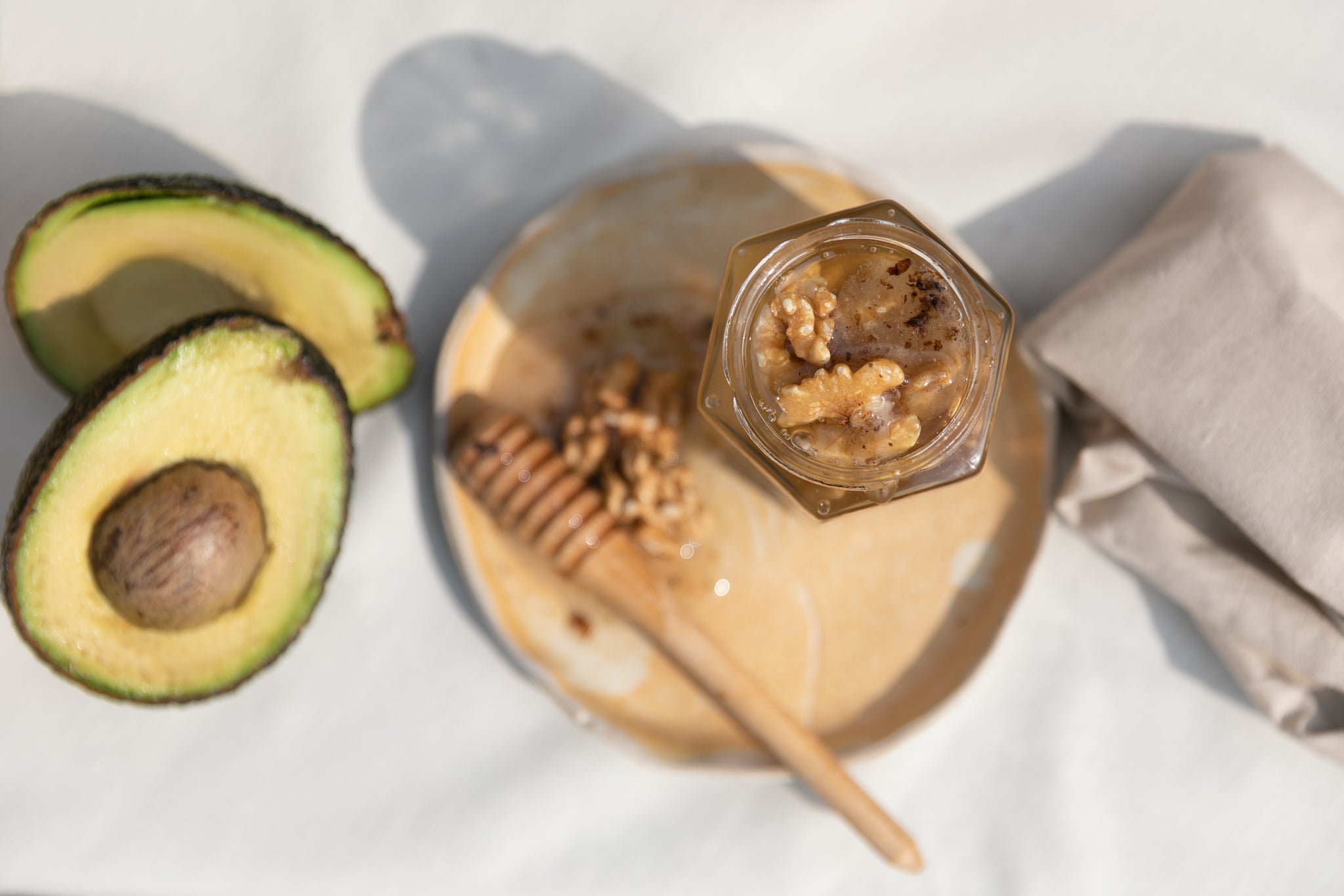 Raw Acacia Honey and Walnuts