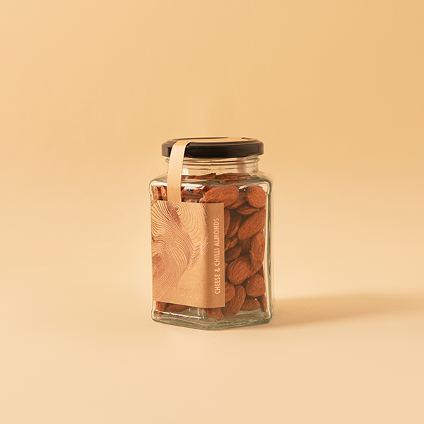 Cheese and Chilli Almonds roasted and delicately flavoured