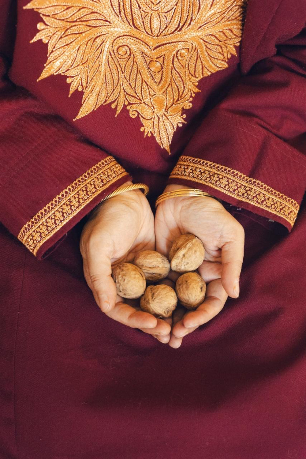 Walnuts in hand