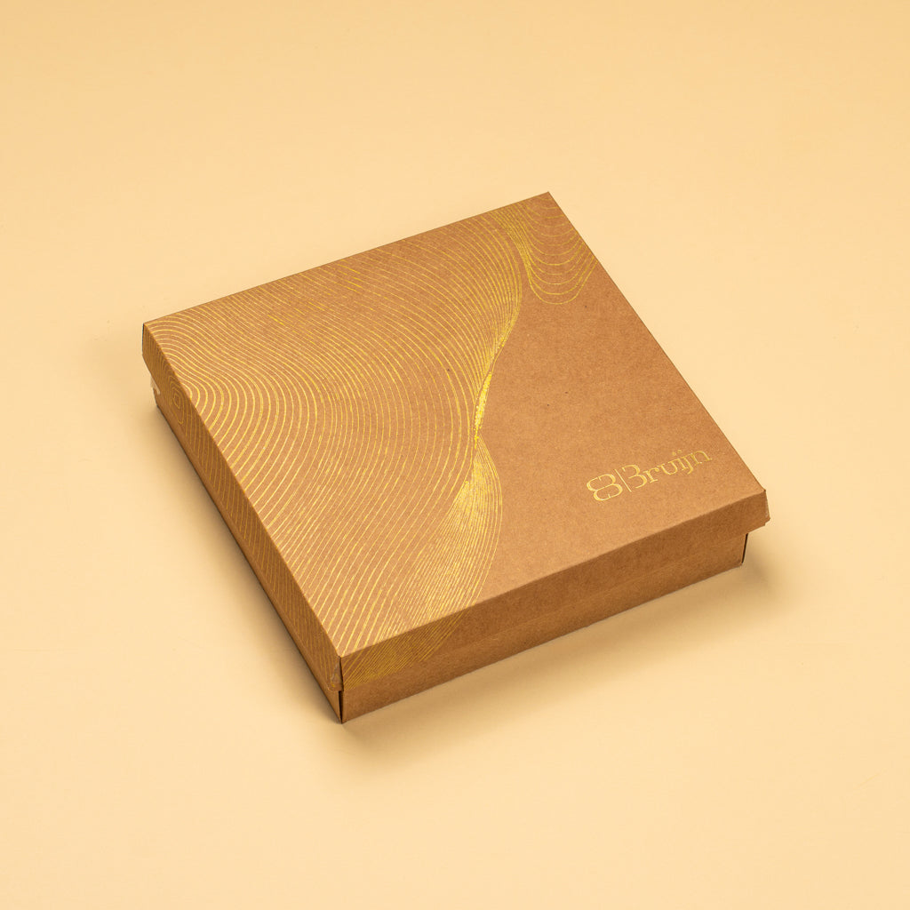 a box with stuffed dates and stuffed figs