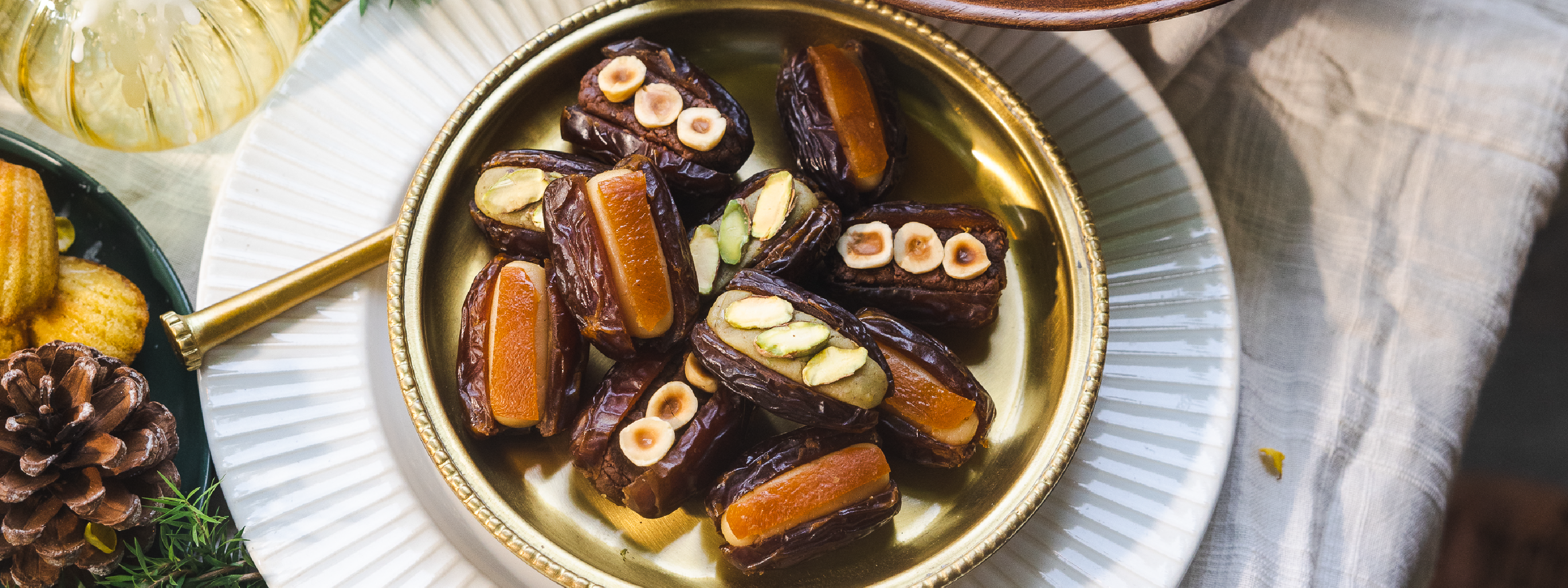 succulent dates stuffed with traditional French marzipan