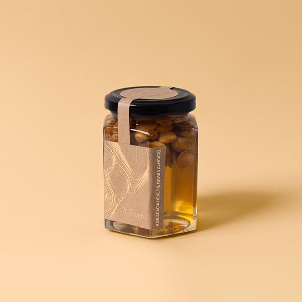 Raw Acacia Honey and Mamra Almonds