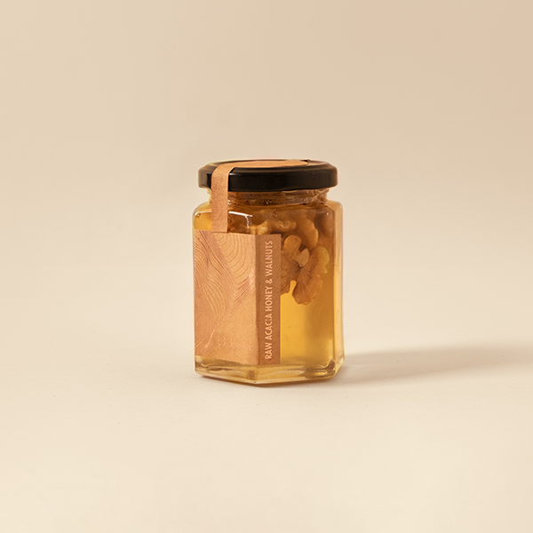 Raw Acacia Honey and Walnuts