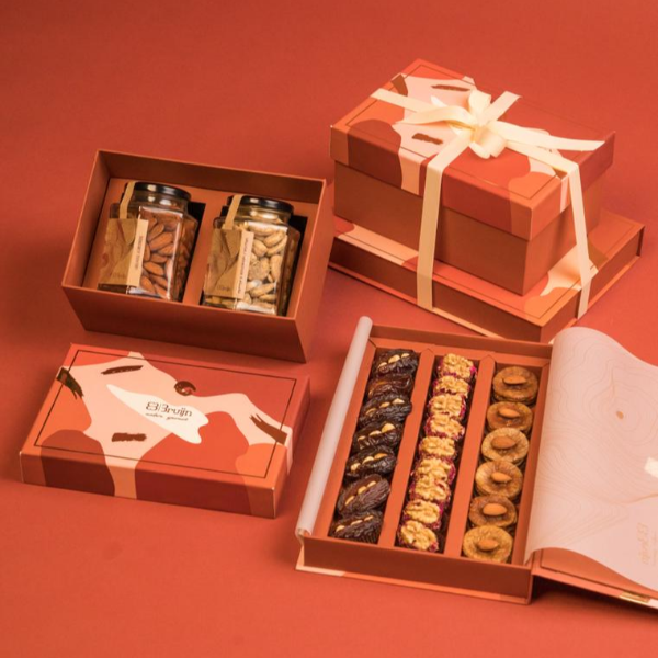 Stack of Joy | Abundance box + Regal Box | Savoury almonds and cashews | Figs, dates and walnuts