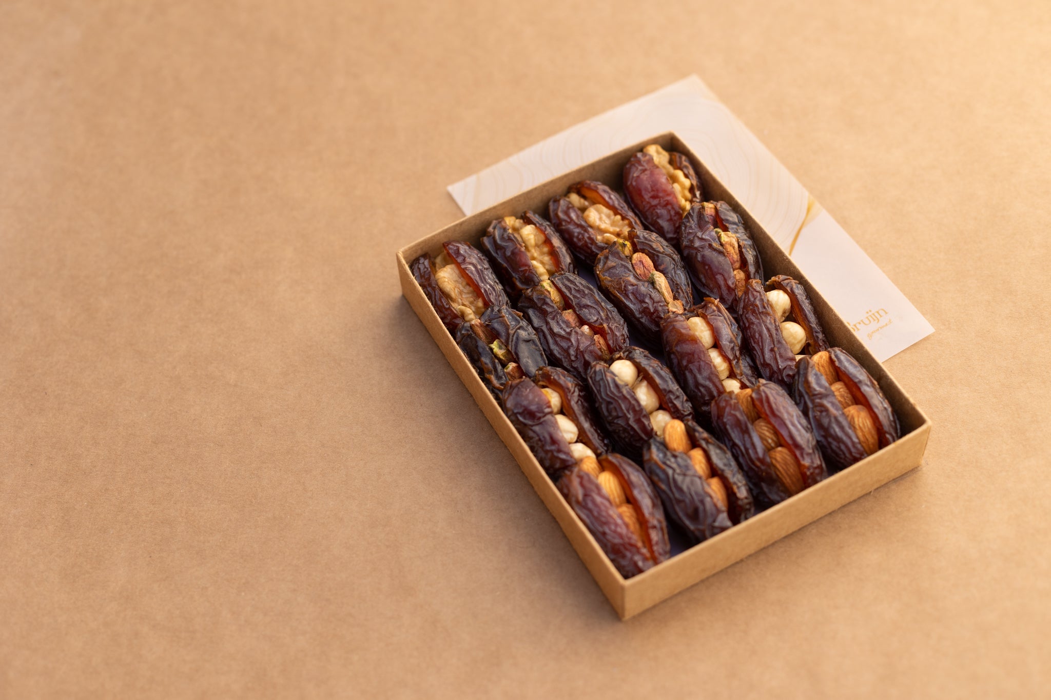 500g Farm Fresh Medjool dates stuffed with assorted nuts