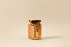 Raw Acacia honey and walnuts from Kashmir