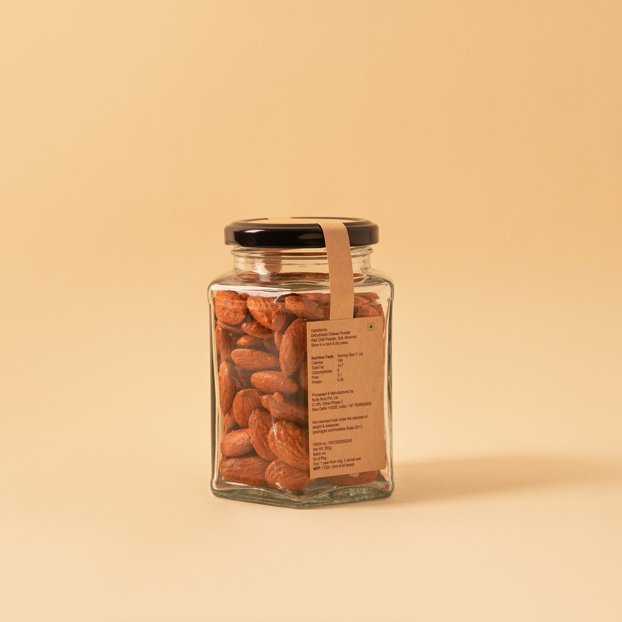 Cheese and Chilli Almonds roasted and delicately flavoured